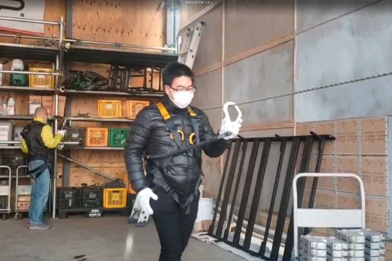 フルハーネス特別教育の様子