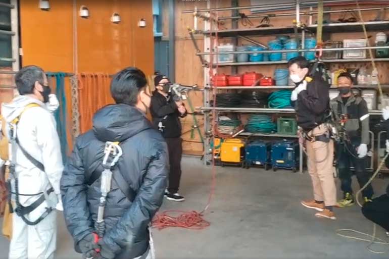 フルハーネス特別教育の様子