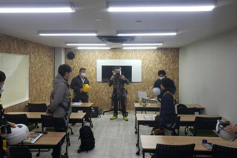 フルハーネス特別教育の様子