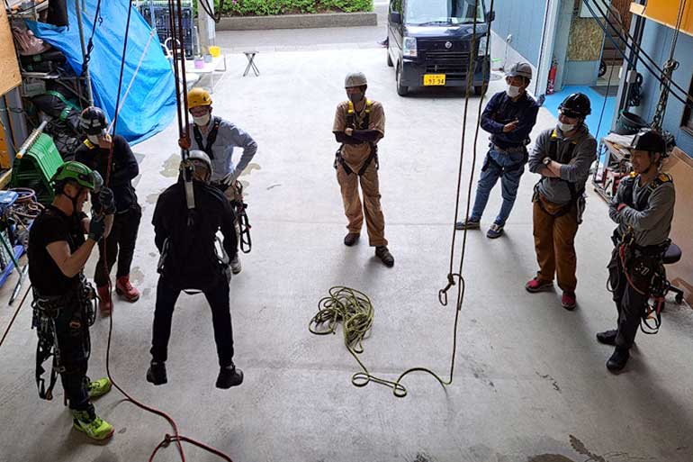 フルハーネス特別教育の様子