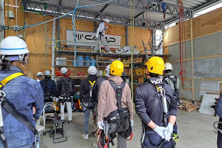 フルハーネス特別教育の様子