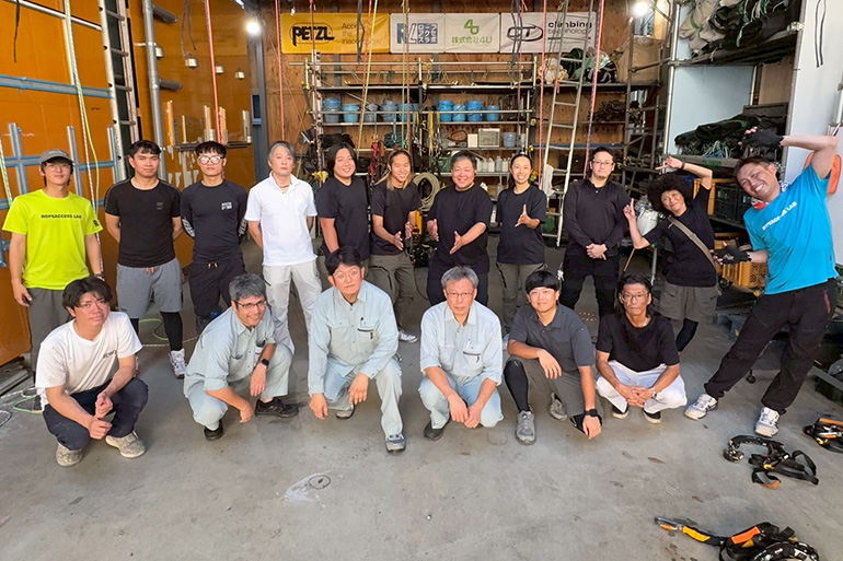 ロープ高所作業特別教育の様子
