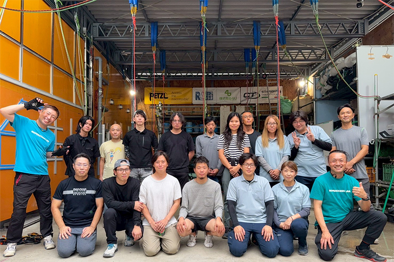 ロープ高所作業特別教育の様子