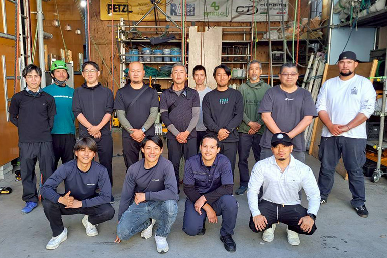 ロープ高所作業特別教育の様子
